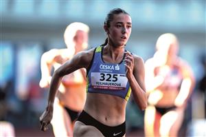 Kopřivnická atletka Ema Feilhauerová byla na mistrovství republiky ve Zlíně pouhých 22 setin sekundy od bronzové medaile. FOTO: TOMÁŠ BŘESKÝ