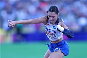 Adéla Tkáčová na ME v Birminghamu hodila v kouli 12,24 metru, což je její třetí nejlepší výkon kariéry.